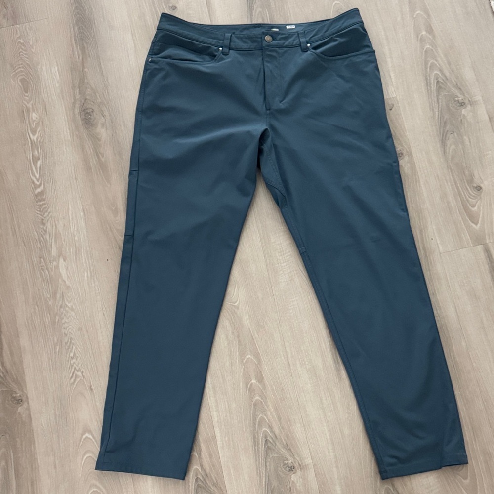 lululemon athletica Men's Teal-Blue Performance Chinos